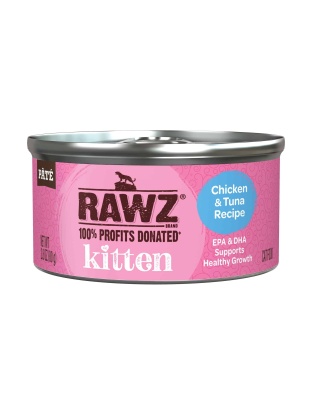 Rawz Cat 2.8oz. Kitten Chicken Tuna Pate (Case of 18)