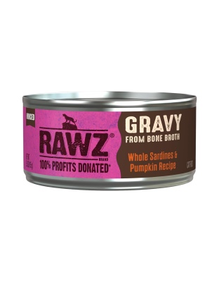 Rawz Gravy Cat 5.5oz. Whole Sardines Pumpkin (Case of 24)