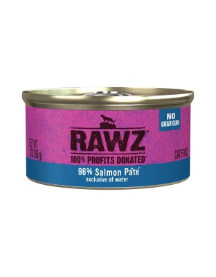 Rawz 96% Cat 3oz. Salmon Pate (Case of 18)