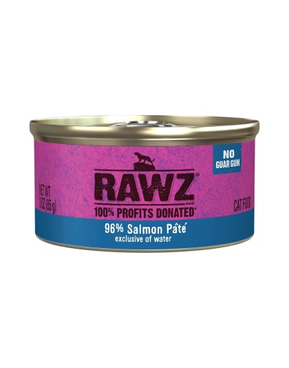 Rawz 96% Cat 3oz. Salmon Pate (Case of 18)
