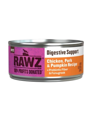 Rawz Digestive Cat 5.5oz. Chicken Pork Pumpkin Pate (Case of 24)