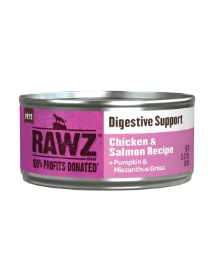Rawz Digestive Cat 5.5oz. Chicken Salmon Pate (Case of 24)