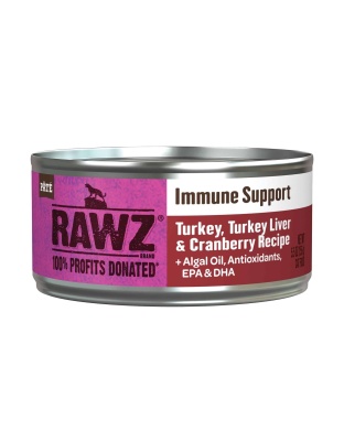 Rawz Immune Cat 5.5oz. Turkey Turkey Liver Cranberry Pate (Case of 24)