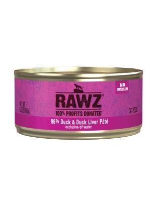 Rawz Cat 96% Duck Duck Liver Pate 5.5oz. (Case of 24)