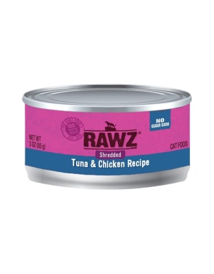 Rawz Cat Shredded Tuna Chicken 3oz. (Case of 18)