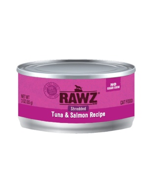 Rawz Cat Shredded Tuna Salmon 3oz. (Case of 18)