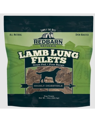 Redbarn Dog Grain Free Lamb Lung Filet 10oz.