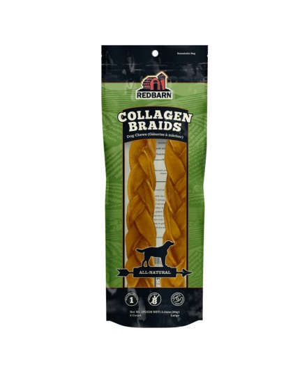 Redbarn Pet Products Collagen Braid Dog Treat 1ea/LG, 2 pk