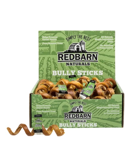 Redbarn Pet Products Bully Springs Dog Treat 25ea/25 ct, 6 in