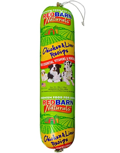 Redbarn Pet Products Dog Food Roll Chicken & Liver 1ea/4 lb