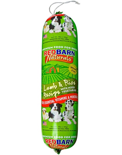 Redbarn Pet Products Dog Food Roll Lamb & Rice 1ea/4 lb