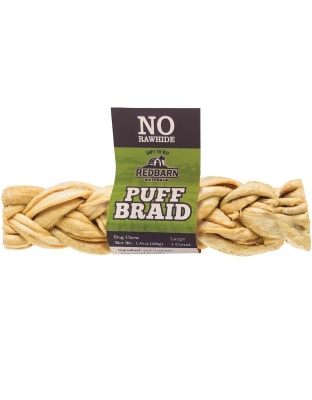 Redbarn Pet Products Puff Braid Dog Treat 10 ct, LG