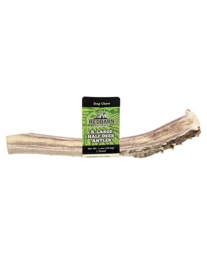 Redbarn Pet Products Natural Deer Antler Dog Treat Split 1ea/XL, 1.4 oz