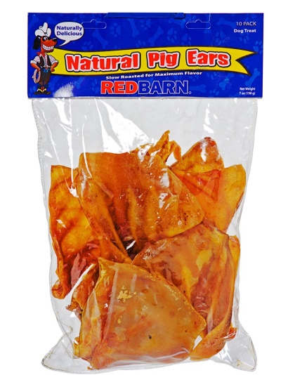 Redbarn Pet Products Natural Pig Ears Dog Treat 1ea/7 oz, 10 pk