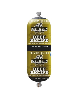 Redbarn Pet Products Dog Food Roll Beef 24ea/4 oz, 24 ct