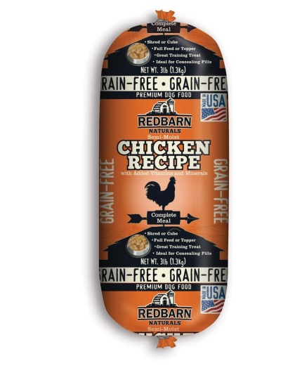 Redbarn Pet Products Grain Free Dog Food Roll Chicken 1ea/3 lb