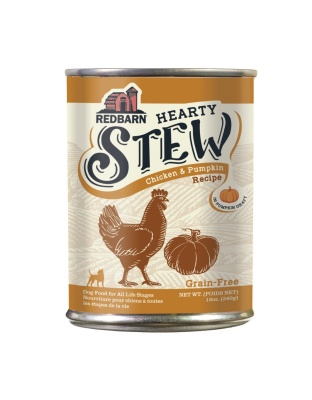 Redbarn Pet Products Hearty Stew All Life Stages Canned Dog Food Chicken & Pumpkin, 12oz. (Case of 12)