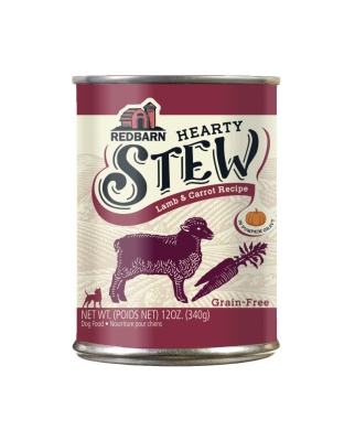 Redbarn Pet Products Hearty Stew All Life Stages Canned Dog Food Lamb & Carrot, 12oz. (Case of 12)