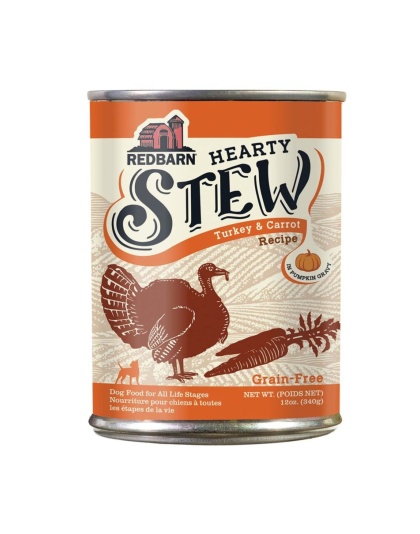 Redbarn Pet Products Hearty Stew All Life Stages Canned Dog Food Turkey & Carrot, 12oz. (Case of 12)