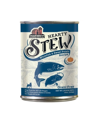 Redbarn Pet Products Hearty Stew All Life Stages Canned Dog Food Whitefish & Sweet Potato, 12oz. (Case of 12)
