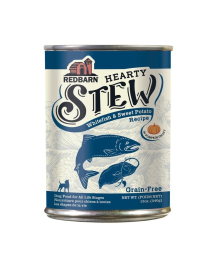 Redbarn Pet Products Hearty Stew All Life Stages Canned Dog Food Whitefish & Sweet Potato, 12oz. (Case of 12)