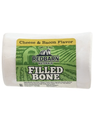 Redbarn Pet Products Naturals Filled Bone Dog Treat Cheese & Bacon 20ea/SM, 20 ct