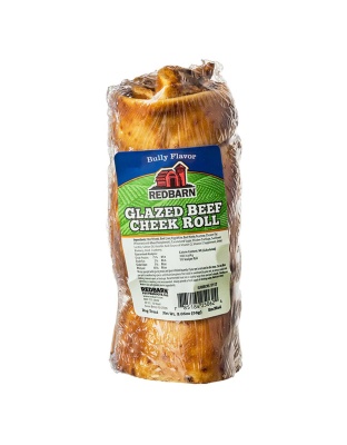 Redbarn Pet Products Glazed Beef Cheek Roll Dog Treat Beef 1ea/SM/MD