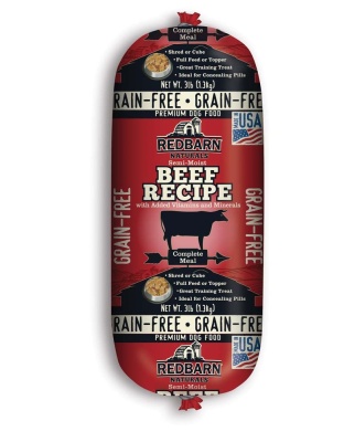 Redbarn Pet Products Grain Free Dog Food Roll Beef 1ea/3 lb