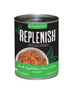 Replenish Canned Dog Food Lamb/Vegetable/Rice 13.2oz. (Case of 12)