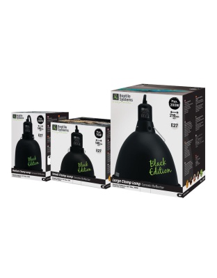 Reptile Systems Clamp Lamp Ceramic Reflector Black Edition 1ea/MD