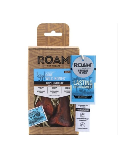 Roam Flavor Rich Gone Wild Bones Ostrich 2 Pk