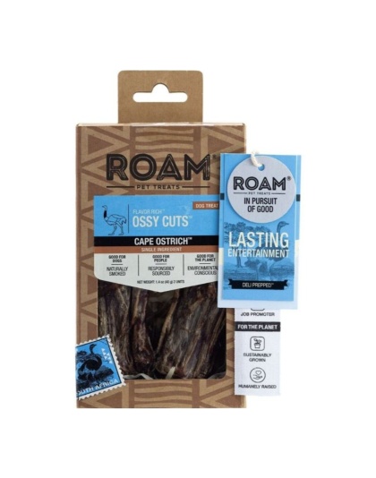 Roam Flavor Rich Ossy Cuts Ostrich 1.4oz.-2 Pk