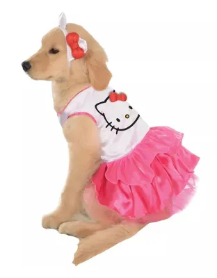 Rubie's Pet Shop Hello Kitty Dress with Head Band Large