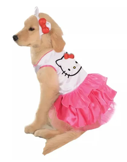 Rubie's Pet Shop Hello Kitty Dress with Head Band Large