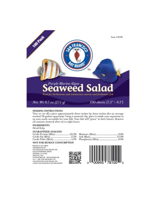 San Francisco Bay Brand Purple Marine Algae Seaweed Salad 1ea/100 pk