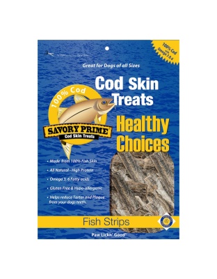Savory Prime Cod Skin Strips Dog Treat 1ea/8 oz