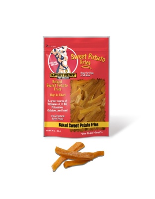 Savory Prime Baked Sweet Potato Fries Dog Treat 4oz.  (2 pack)