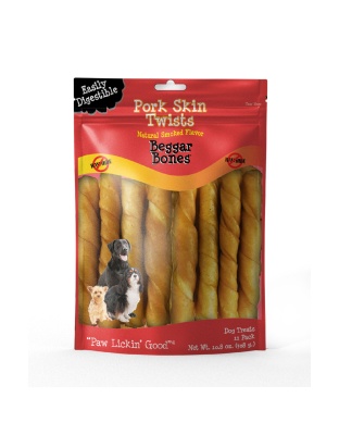 Savory Prime Beggar Bone Pork Skin Twists 1ea/11 pk