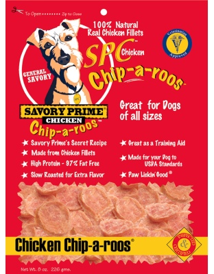 Savory Prime Chip-a-Roos Dog Treat Chicken 1ea/8 oz