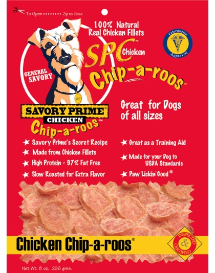 Savory Prime Chip-a-Roos Dog Treat Chicken 1ea/8 oz