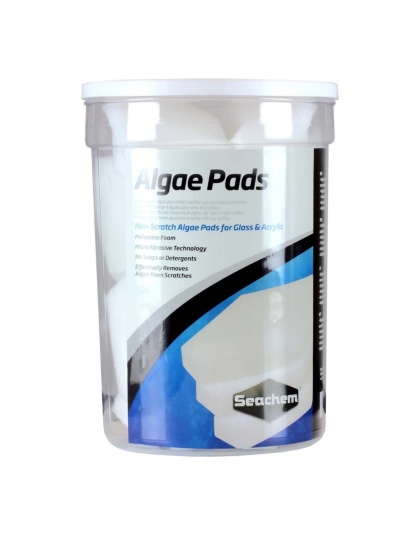 Seachem Laboratories Algae Pad for Glass & Acrylic Aquariums White, 1ea/15 mm, 18 pk