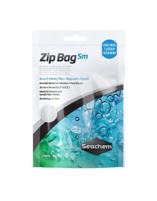 Seachem Laboratories Mesh Filter Bag with Zipper SM mesh, White, 1ea/12.5In X 5.5 in