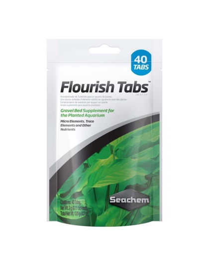 Seachem Laboratories Flourish Tabs Plant Supplement 1ea/4.2 oz., 40 ct