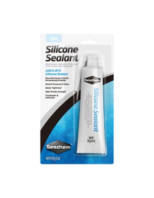 Seachem Laboratories Silicone Sealant and Adhesive Clear, 1ea/3 oz.