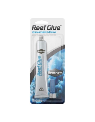 Seachem Laboratories Reef Glue Cyanoacrylate Adhesive Gel Clear, 1ea/20 g, 0.7 oz.