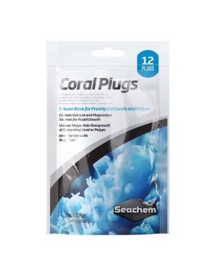 Seachem Laboratories Coral Plugs Secure Base White, 1ea/12 pk