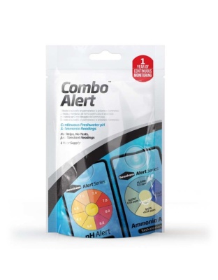 Seachem Laboratories 1 Year Ammonia & pH Alert Monitor Combo 1ea/2 Cards