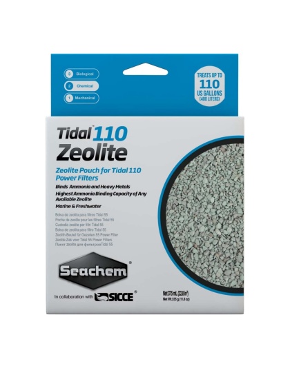Seachem Laboratories Tidal Zeolite Ammonia and Heavy Metals Binding Media 1ea/375 ml