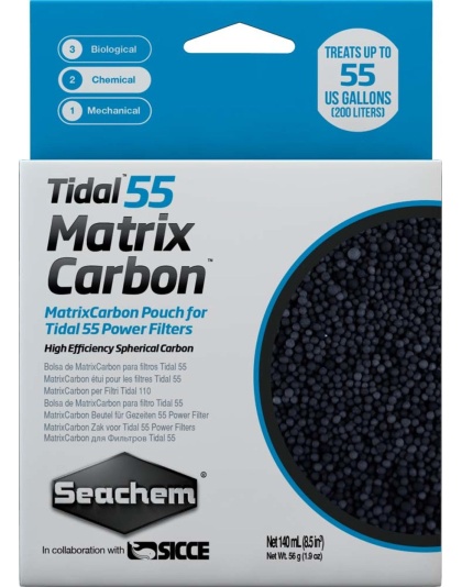 Seachem Laboratories Tidal Matrix Activated Carbon Media 1ea/140 ml
