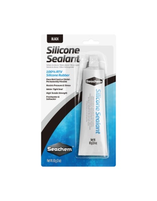 Seachem Laboratories Silicone Sealant and Adhesive Black, 1ea/3 oz.